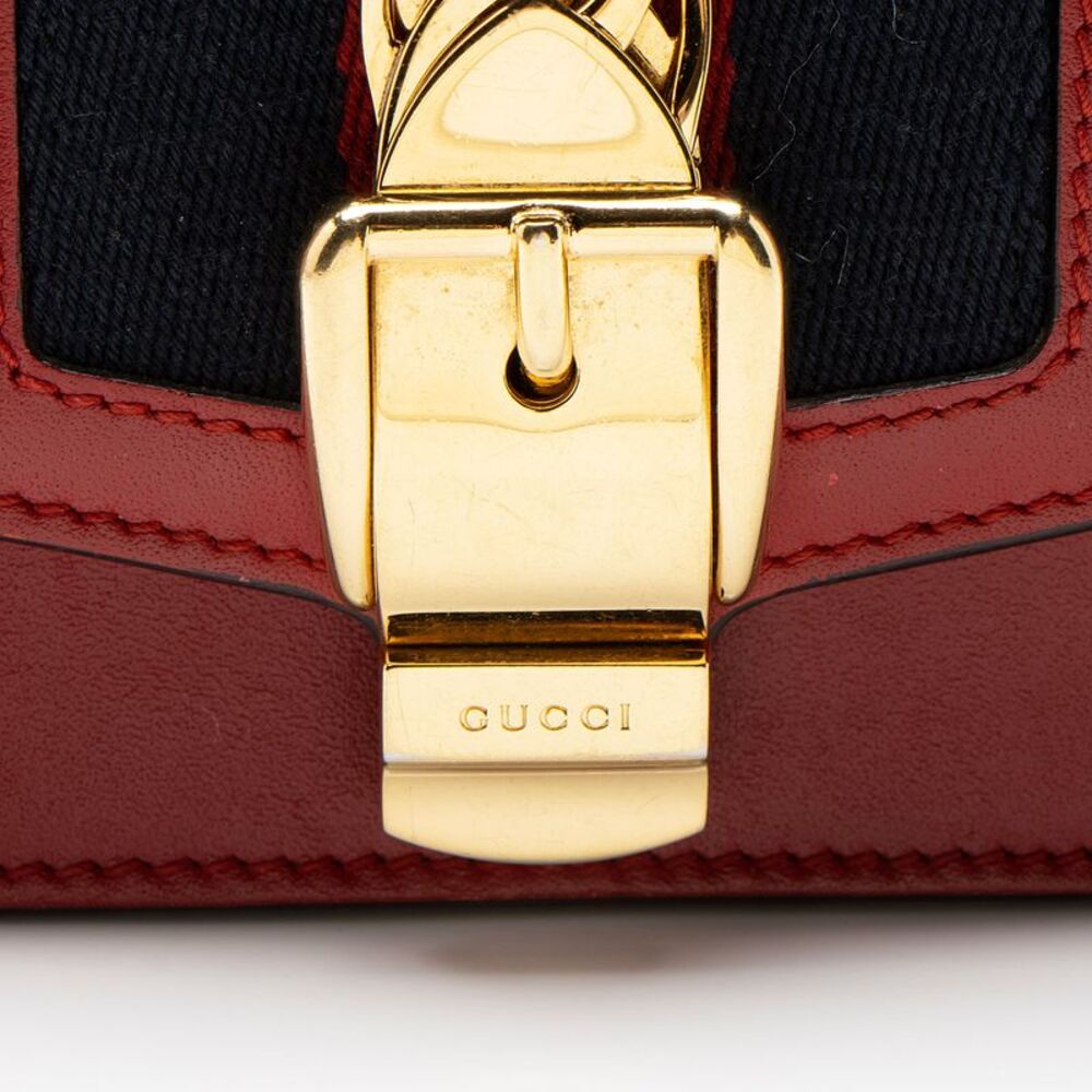 Gucci Leather Sylvie Super Mini Bag - Picture 9 of 14